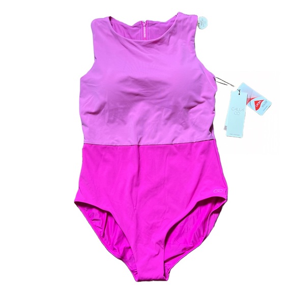 CALIA by Carrie Underwood Swim Nwt Calia High Neck Zip One Piece